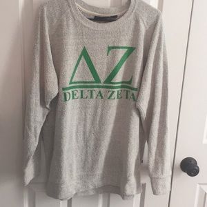 Custom made DELTA ZETA DZ wooly type sweatshirt